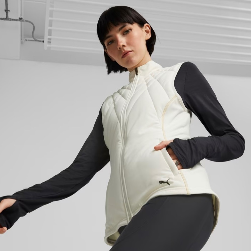 PUMA women vest. Size S. New with tag. Color Pristine.